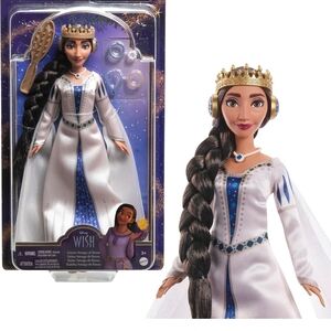 Disney Princess Doll in White and Blue Gown